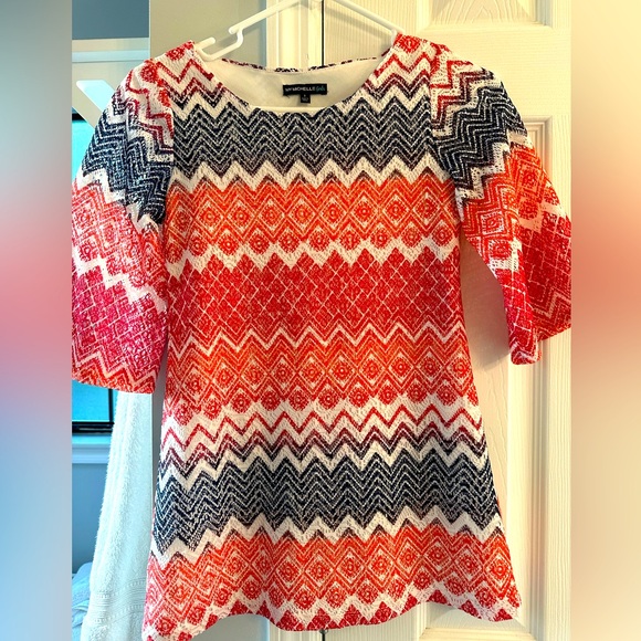 My Michelle Other - Girls Chevron Dress